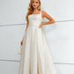 Chic Sleeveless Lace A Line Floor Length Split Prom Dresses