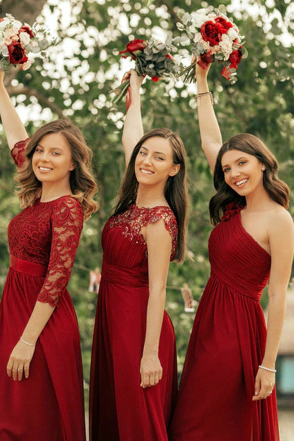 Women's Off Shoulder Ruffle Thigh Split Bridesmaid Dresses w/ Color  Variations | eBay