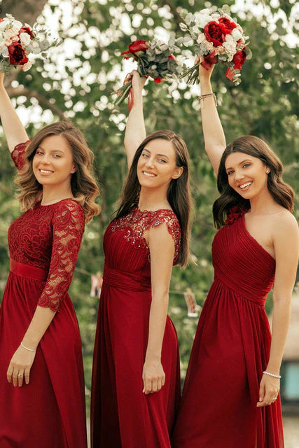 Charming Long A-line Beautiful Bridesmaid Dresses For Women