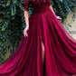 Luxury Off Shoulder Sweetheart Prom Dresses with Appliques Party Gown