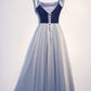 Spaghetti Straps Lace Up Floor Length Modest Evening Dresses Party Prom Dresses