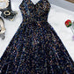 Glitter Spaghetti Straps Cute Short Prom Dresseses Tight Tea Length Homecoming Dresses