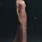 Flowy Elegant Sweep Train Sequin Tulle Long Prom Dresses Cute Dresses