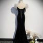 Vintage Formal Black Lace Up Sheath Long Prom Dresses With Sleeves