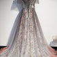 Gorgeous Long Off The Shoulder A-line Tulle Prom Dresses Cute Dresses