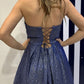 Sweetheart A-line Shiny Prom Dresses For Teens Simple Party Dresses