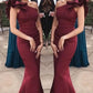 One Shoulder Sheath Mermaid Long Prom Dresses Simple Prom Gowns