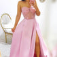 Modest A-line Sweetheart Long Prom Dresses Fashion Prom Gowns