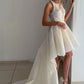 Elegant High Low Lace Prom Dewaawa Modest Unique Evening Dresses Party Dresses