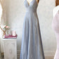 Unique Spaghetti Straps Long A-line Backless Prom Dresses For Teens