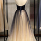 Sparkly Strapless Beautiful Ombre Tulle Long Lace Up Prom Dresses Party Dresses