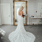 Mermaid Bridal Gown Spaghetti Straps Backless Lace Wedding Dresses