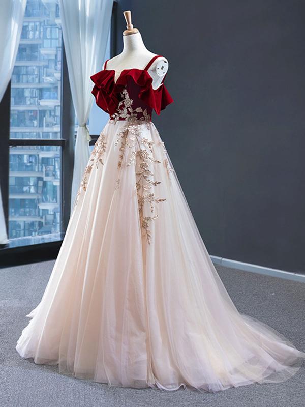 Vintage red gown hotsell