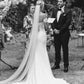 Off Shoulder Sweetheart A Line Wedding Dresses with Split