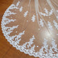 Charming Tulle Lace Applique Chapel Veils Long Wedding Veil