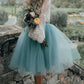 Cheap White Two-Piece Long Sleeves Knee-Length Homecoming Dress with Lace M286 - Ombreprom