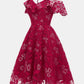 Spaghetti Straps Off the Shoulder Lace Homecoming Dresses