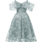 Spaghetti Straps Off the Shoulder Lace Homecoming Dresses
