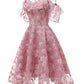 Spaghetti Straps Off the Shoulder Lace Homecoming Dresses