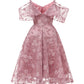 Spaghetti Straps Off the Shoulder Lace Homecoming Dresses