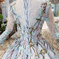 Stunning Long Sleeves Tulle Wedding Dresses with Embroidery Bridal Gown
