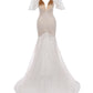 Spaghetti Straps Mermaid Long Lace Beach Wedding Dresses With Sleeves