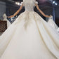 New Arrival Long Off The Shoulder Ball Gown Lace Wedding Dresses