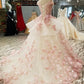 Chic Scoop Neck Beautiful Lace Up Back Princess Dresses Wedding Dresses