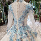 Newest Long Sleeves Ball Gown Wedding Dresses With Appliques