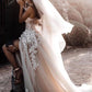 Gorgeous Sweetheart Front Split Tulle Wedding Dresses With Appliques