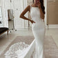Newest Mermaid Lace Beach Wedding Dresses For Women Bridal Gowns