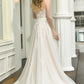 Elegant One Shoulder Sleeveless Tulle Appliques Wedding Dresses