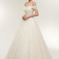Gorgeous Off Shoulder Lace Ball Gown Wedding Dresses