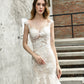 Charming Lace Sleeveless Mermaid Wedding Dresses