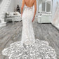 Chic Sweetheart Lace Mermaid Long Wedding Dresses