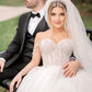 Fairy A Line Sweetheart Tulle Wedding Dresses with Beading