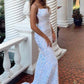 Shiny Mermaid Evening Party Dresses Sequined Long Prom Dresses