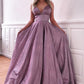 Chic A-line Spaghetti Straps Prom Dress Long Evening Dress
