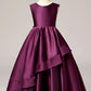 Burgundy Stain Sleeveless Ruffles Princess Gown Flower Girl Dresses