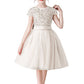 A- Line Cute Cap Sleeves Sequins Short Flower Girl Dresses