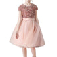 A- Line Cute Cap Sleeves Sequins Short Flower Girl Dresses