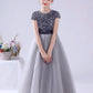 A Line Cap Sleeve Sequins Performance Dresses Flower Girl Dresses