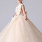 Sleeveless Appliques Pleats Princess Flower Girl Dresses With Bow