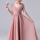 A Line Chiffon Sleeveless Flower Girl Dresses With Pleats