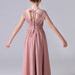 A Line Chiffon Sleeveless Flower Girl Dresses With Pleats