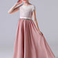 A Line Cap Sleeve Lace Appliques Chiffon Flower Girl Dresses