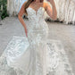 Elegant Mermaid Sweetheart Lace Wedding Dresses