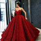 Stunning Sweetheart Ball Gown A Line Prom Dresses with Sequins
