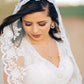 Charming 3Meters Long Tulle  With Applique Wedding Veils V09 - Ombreprom