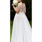 Chic Plush Size See Through With Lace Applique Wedding Dresses